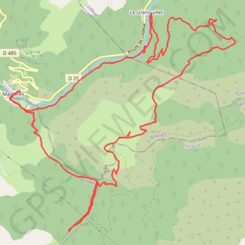 Gorges de la vis GPS track, route, trail