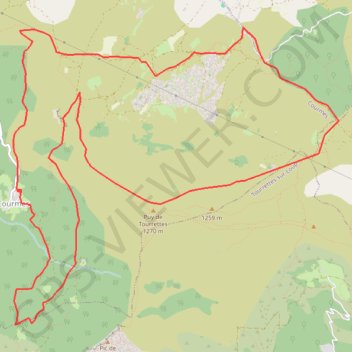 Puy de tourrettes GPS track, route, trail