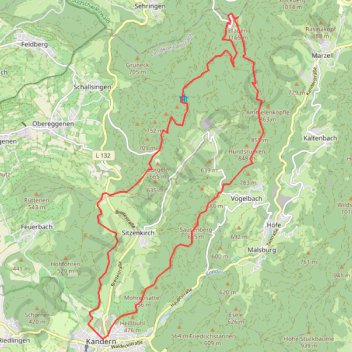 Kandern - Blauen GPS track, route, trail