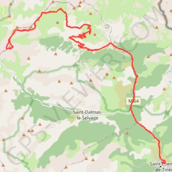 Col de la Bonette au départ de Saint Etienne GPS track, route, trail