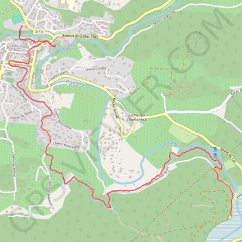 Lac de Carcès (retour) GPS track, route, trail