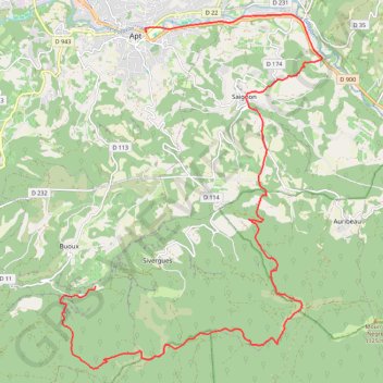 Jour 2 - Buoux - Apt-18935948 GPS track, route, trail