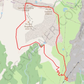 Pic de Soularac GPS track, route, trail