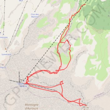 Pic de Bure et Traversée Héroïque (Dévoluy) GPS track, route, trail