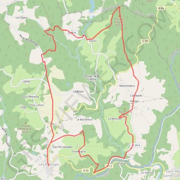 Circuit de la mure - Les Billanges GPS track, route, trail