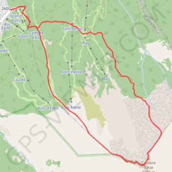 Le Cambre d'Aze GPS track, route, trail