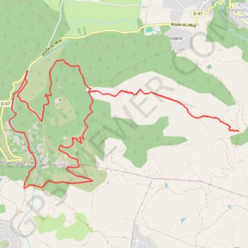 Bagnols - Gorges du Blavet - Col de la Pierre du Coucou GPS track, route, trail