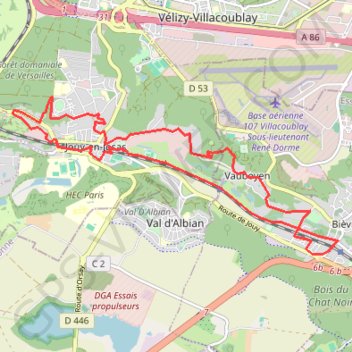 Bièvres - Jouy en Josas GPS track, route, trail