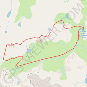Pic de Mirabail GPS track, route, trail