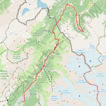 Tour du Mont Blanc - Chamonix La Forclaz GPS track, route, trail