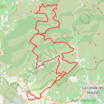 Randonnée des Sangliers - Hyères GPS track, route, trail