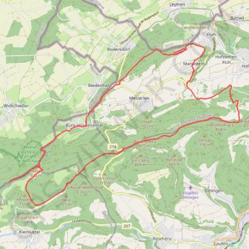 Mariastein-Rämel-Chall-Hofstetten-Mariastein GPS track, route, trail