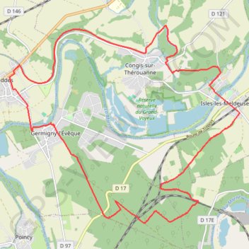 Congis-sur-Thérouanne GPS track, route, trail