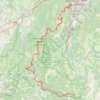 La Traversée du Vercors à VTT par les Chemins du Soleil (Grenoble - Lus) GPS track, route, trail