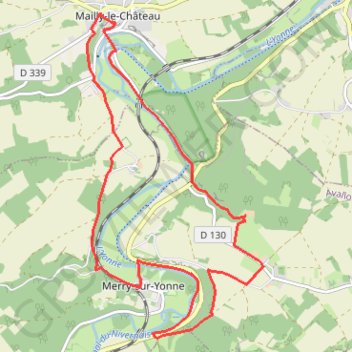 Réserve Naturelle du Bois du Parc - Merry-sur-Yonne GPS track, route, trail