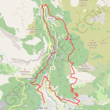 Vallée de la Roya GPS track, route, trail