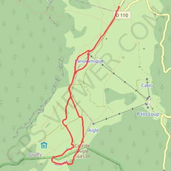 Raquettes au Semnoz - Leschaux GPS track, route, trail
