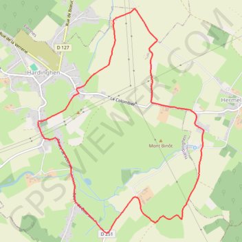 Le Colombier GPS track, route, trail
