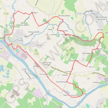 Casseneuil, le circuit des trois rivières - Pays de la vallée du Lot GPS track, route, trail