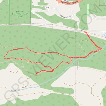 Lantzville Lookout GPS track, route, trail