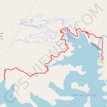 Shoreline trail GPS track, route, trail