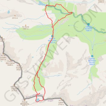 Lac de la Bernatoire GPS track, route, trail