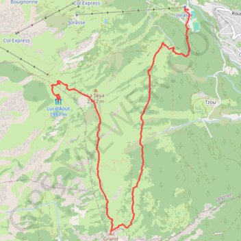 Grand Garde GPS track, route, trail
