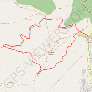 Col du Bougnon - L'Eouve GPS track, route, trail