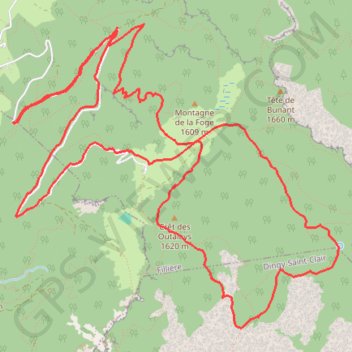Boucle de l'Anglettaz GPS track, route, trail