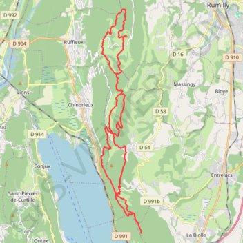 De la Chambotte au mont Clergeon GPS track, route, trail