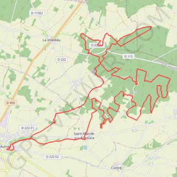 Aulnay 42 kms GPS track, route, trail