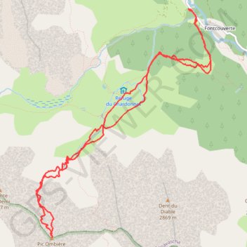 Pic Ombiere GPS track, route, trail