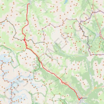 Briançon - Valoire GPS track, route, trail