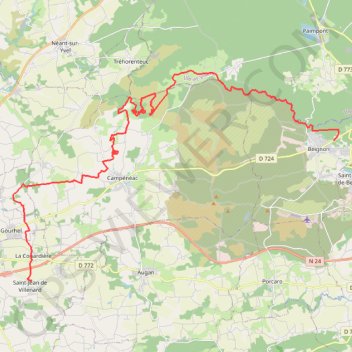 Ploërmel-Beignon GPS track, route, trail