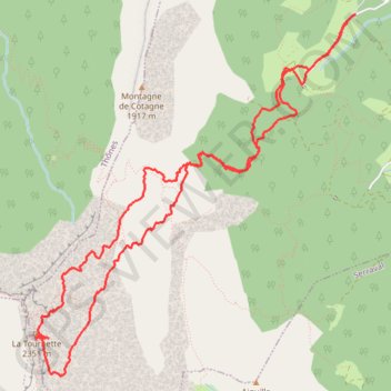 La Tournette GPS track, route, trail