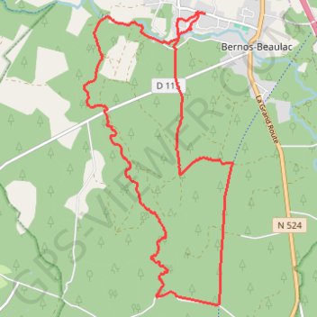 Vallée de la Gouaneyre - Bernos Beaulac GPS track, route, trail