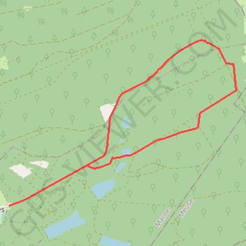 Etang de Chatrice GPS track, route, trail