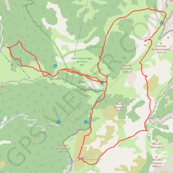 Le diois GPS track, route, trail