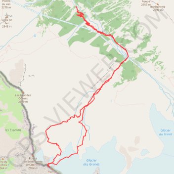 Pointe des Grands GPS track, route, trail