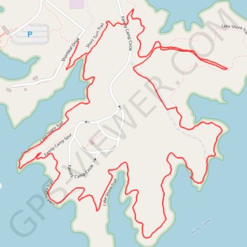 Lake Norman State Park Hike GPS track, route, trail