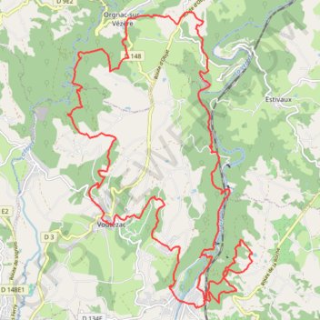 Trail des Coteaux GPS track, route, trail