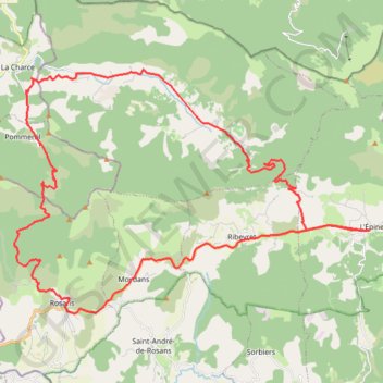 Entre baronnies et Hautes Alpes GPS track, route, trail