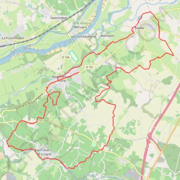 Randonnée des vendanges - Rochefort-sur-Loire GPS track, route, trail