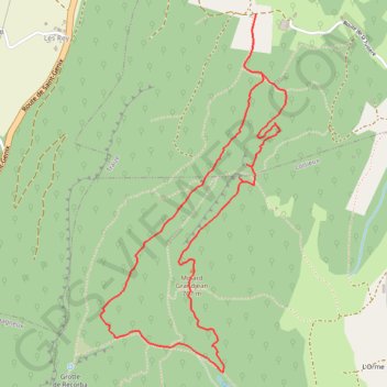 Le Molard Grandjean depuis Botozel GPS track, route, trail