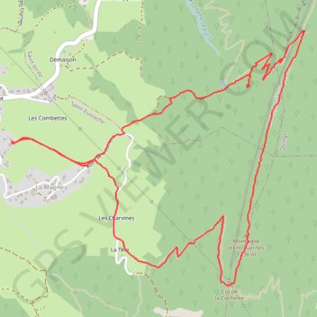 Bauges - Montagne Entrevernes - Petit tour GPS track, route, trail