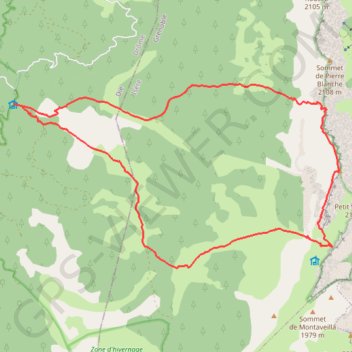 Tour du grand veymont GPS track, route, trail