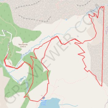 Lacs d'Allos, de la Petite Cayolle, des Garrets GPS track, route, trail
