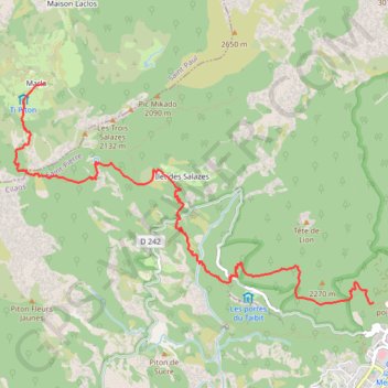 GRR1 Le Tour du piton des Neiges - De Cilaos à Marla GPS track, route, trail