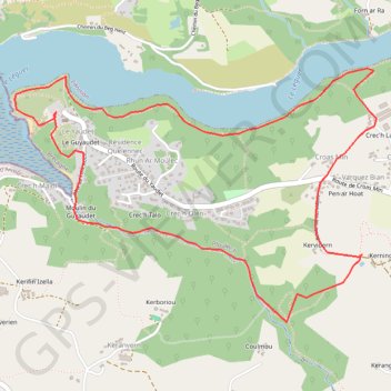 Boucle du Yaudet GPS track, route, trail