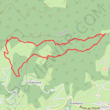 Petit Novard GPS track, route, trail